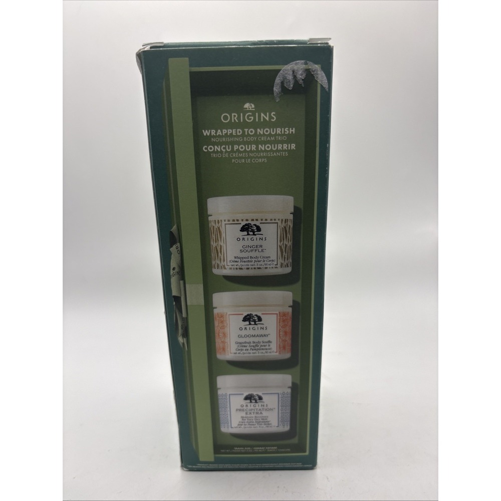Origins Wrapped To Nourish Body Cream Trio 3 oz Each Travel Size NEW In Box